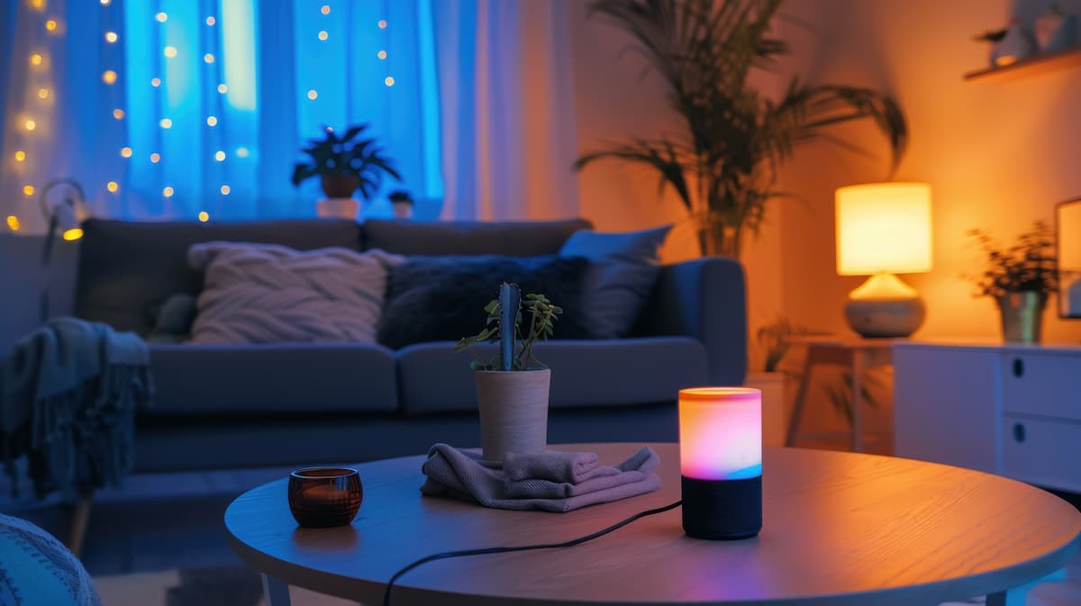 Smart Lights: Manage LED bulbs through your smartphone or voice. Includes options for color changes, dimming, and automated schedules to fit your needs.